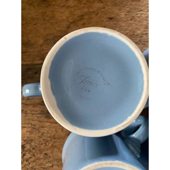 Fiestaware Periwinkle Classic Ring Handle 10.4 Oz Mugs - Picture 5 of 6